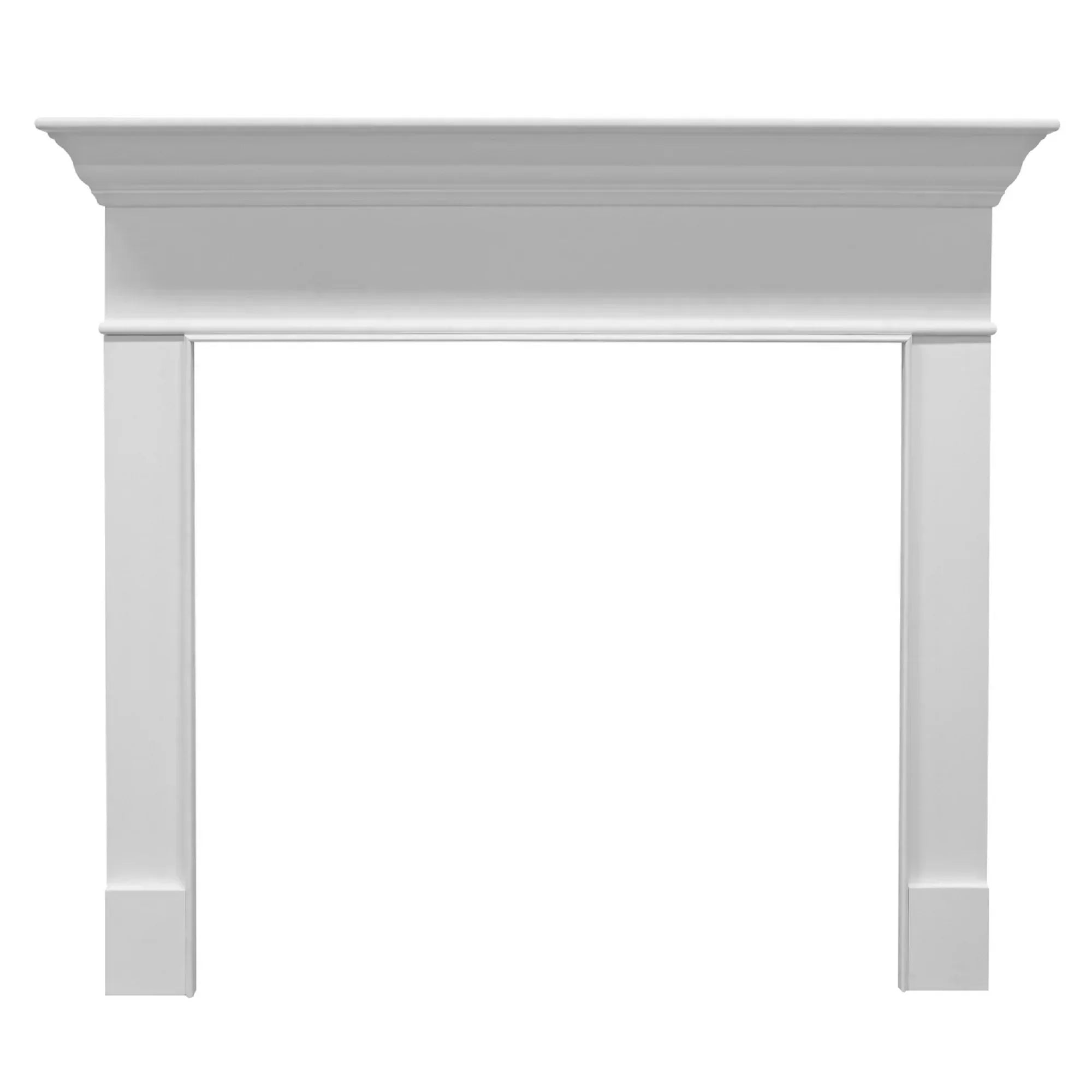 Majestic Select Series Wescott B 48" Primed MDF Transitional Style Flush Wood Fireplace Mantel