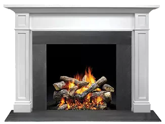 Majestic Signature Series Acadia A 44" Primed MDF Traditional Style Flush Wood Fireplace Mantel