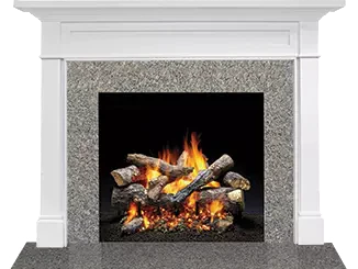 Majestic Signature Series Roxborough C 53" Primed MDF Traditional Style Flush Wood Fireplace Mantel