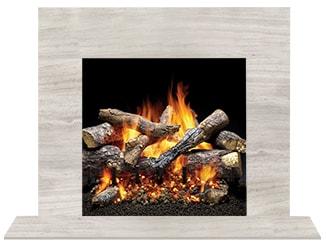 Majestic Signature Series Set 1 70" Single-Pack Driftwood Marble Stone Surround