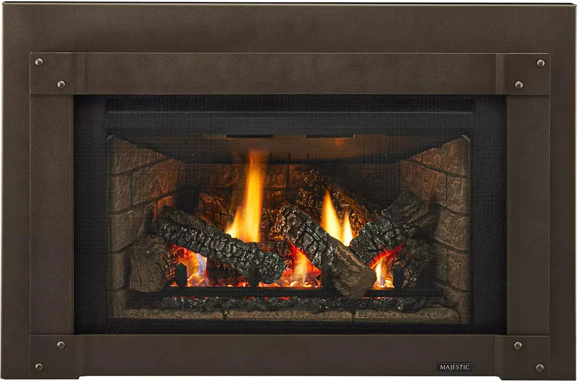 Majestic Trilliant Small 25" Traditional Direct Vent Gas Fireplace Insert With IntelliFire Touch Ignition System