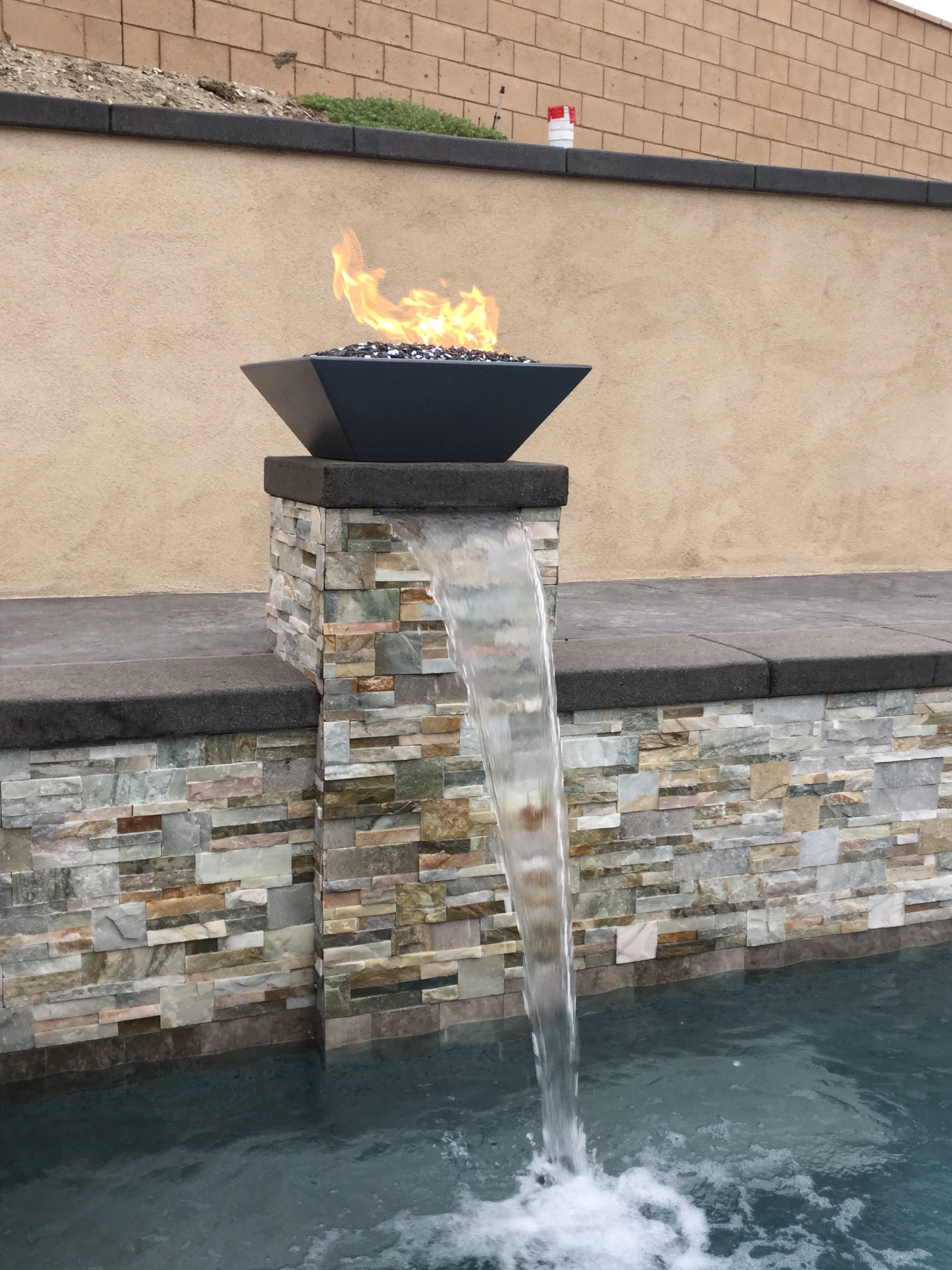 24" Maya GFRC Fire Bowl- OPT-24SFO