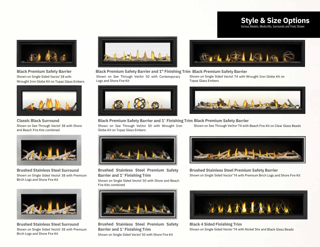 Napoleon Vector 38 Direct Vent Linear Gas Fireplace