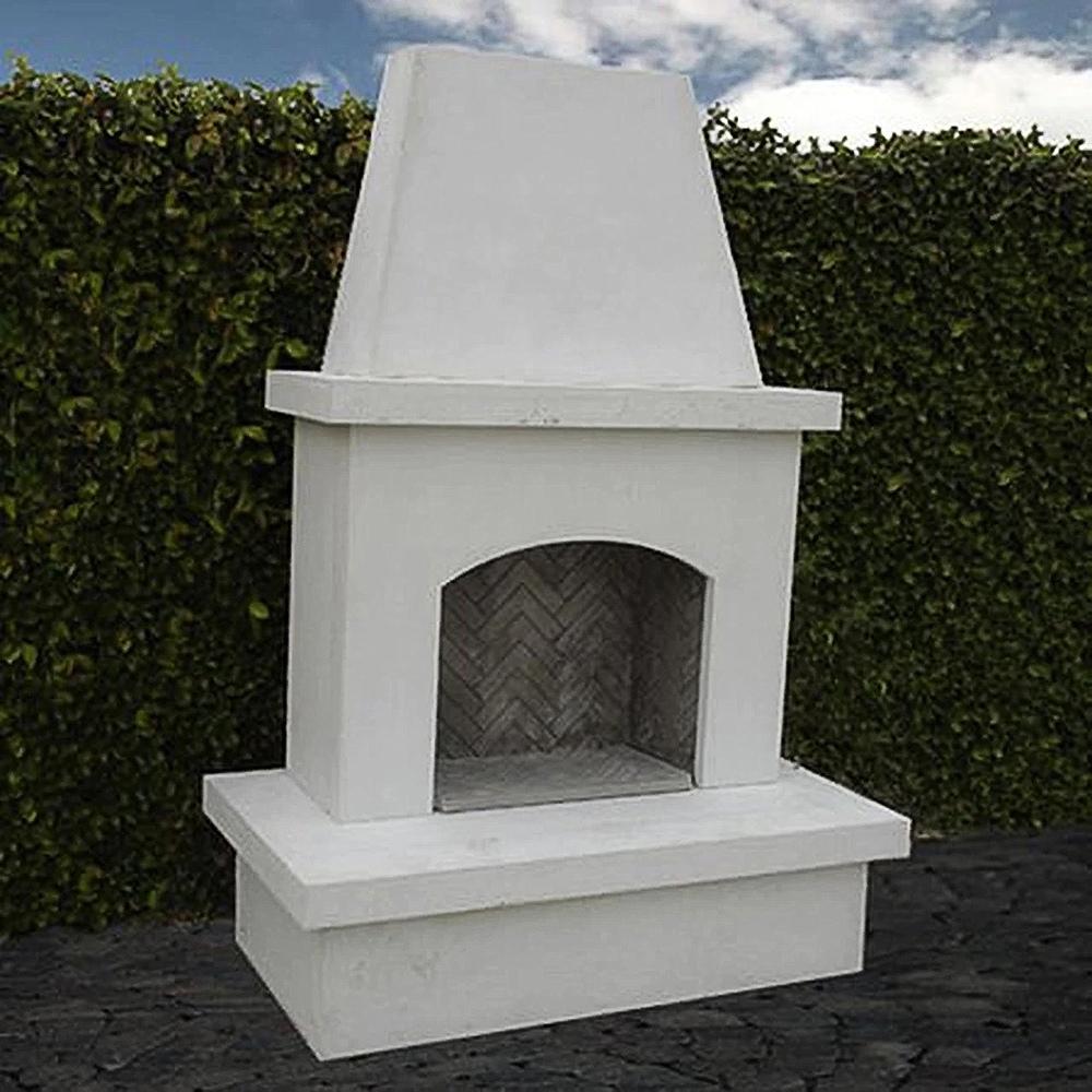 American Fyre Designs Contractor's Model 67-Inch Recessed Body and Hearth Outdoor Gas Fireplace