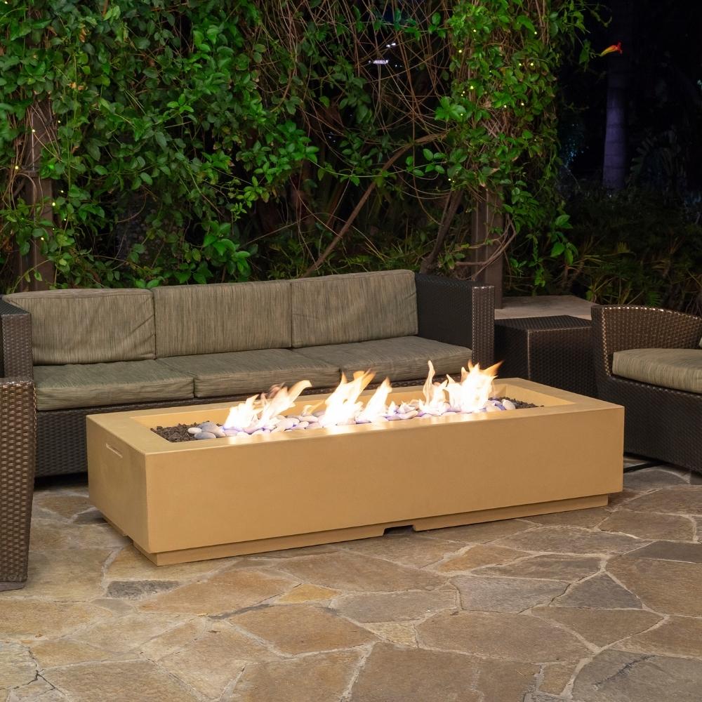 American Fyre Designs Louvre 72-Inch Rectangular Gas Fire Pit