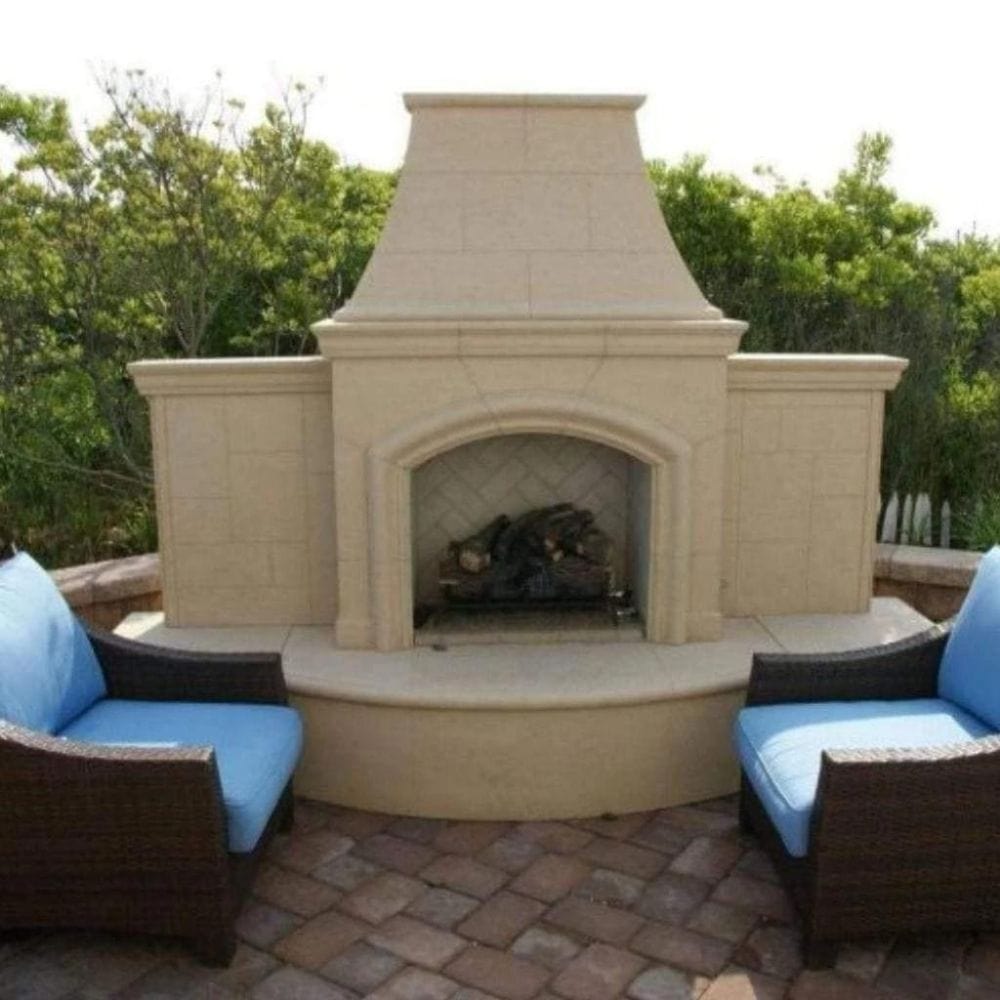 American Fyre Designs Grand Phoenix 113-Inch Freestanding Outdoor Gas Fireplace