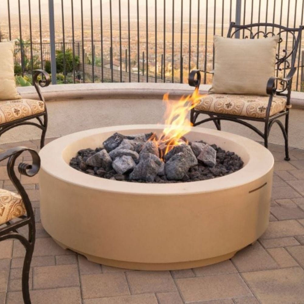 American Fyre Designs Louvre 48-Inch Round Gas Fire Pit