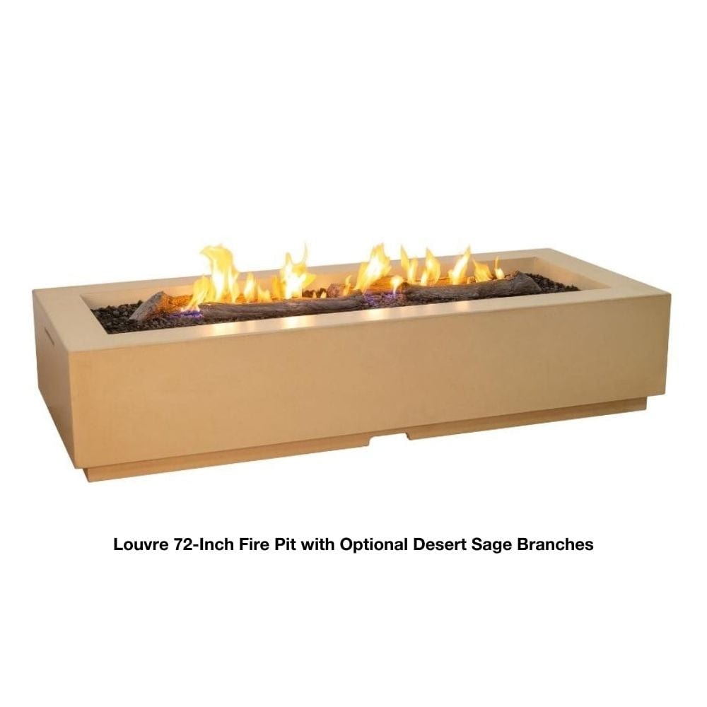 American Fyre Designs Louvre 72-Inch Rectangular Gas Fire Pit