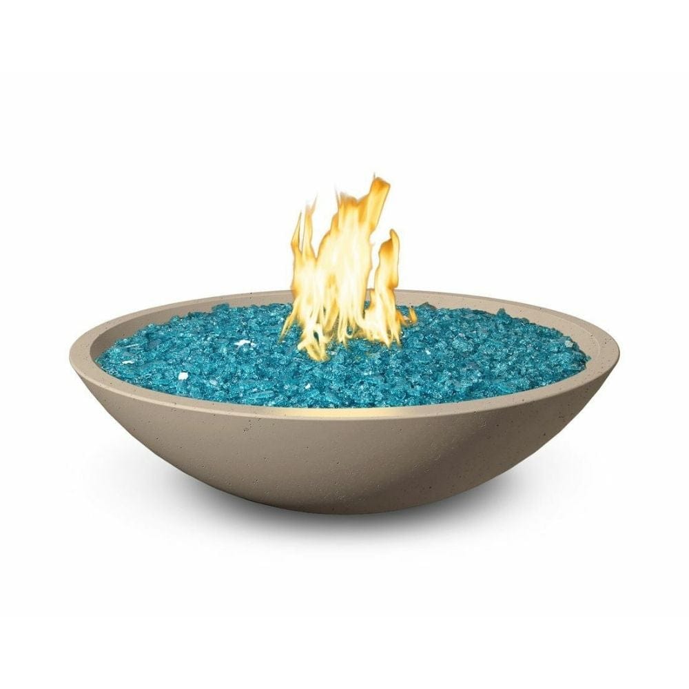 American Fyre Designs Marseille 24-Inch Round Concrete Gas Fire Bowl