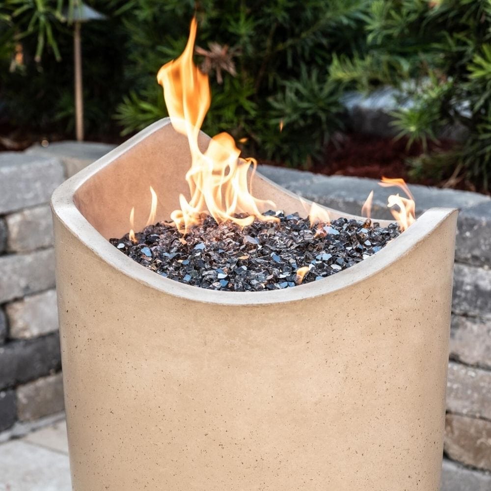 American Fyre Designs Wave 20-Inch Free Standing Outdoor Gas Fire Urn