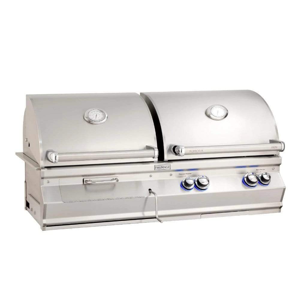 Fire Magic 46" 3-Burner Aurora Built-In Gas/Charcoal Combo Grills (A830i)