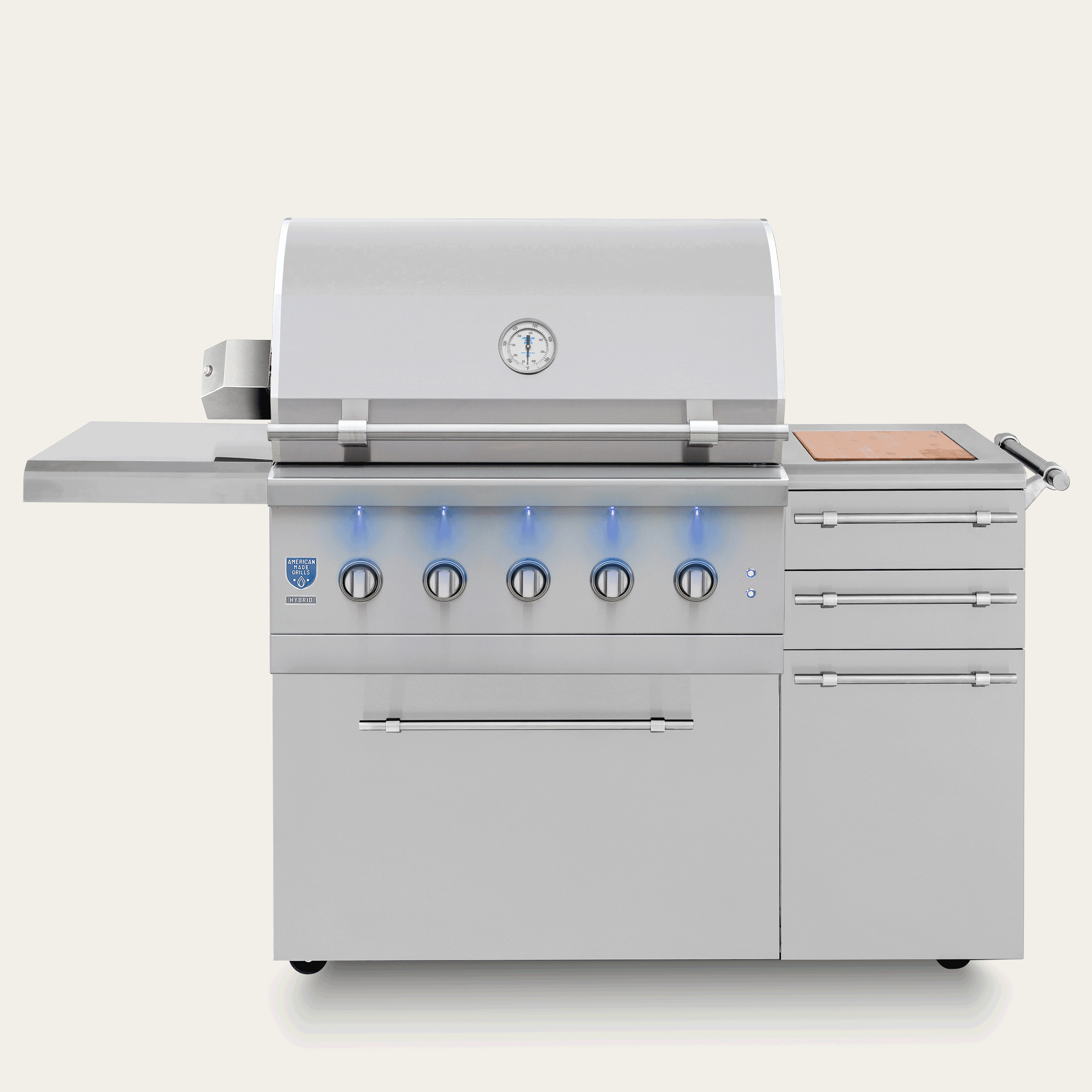 Freestanding Encore - 36" Hybrid Grill