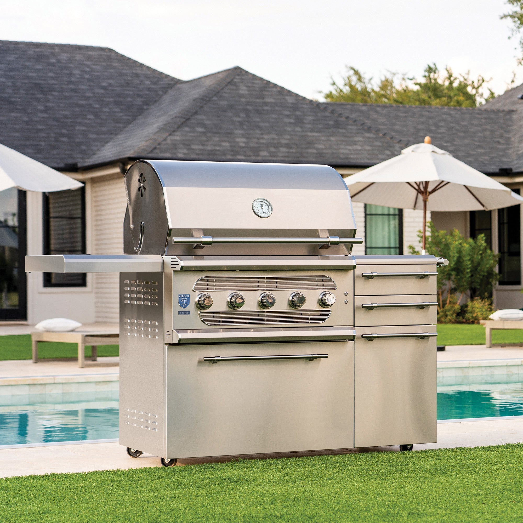 Freestanding Muscle - 36" Hybrid Grill