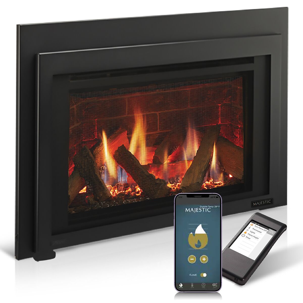 Majestic Ruby 25" Traditional Direct Vent Gas Fireplace Insert