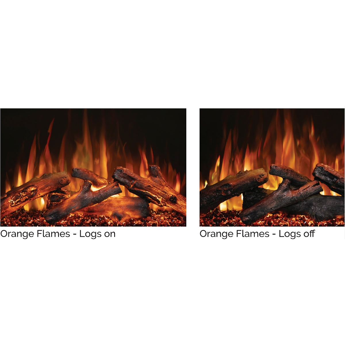 Modern Flames Redstone 36" Built-In Electric Fireplace w/ Trim Option- RS-3626