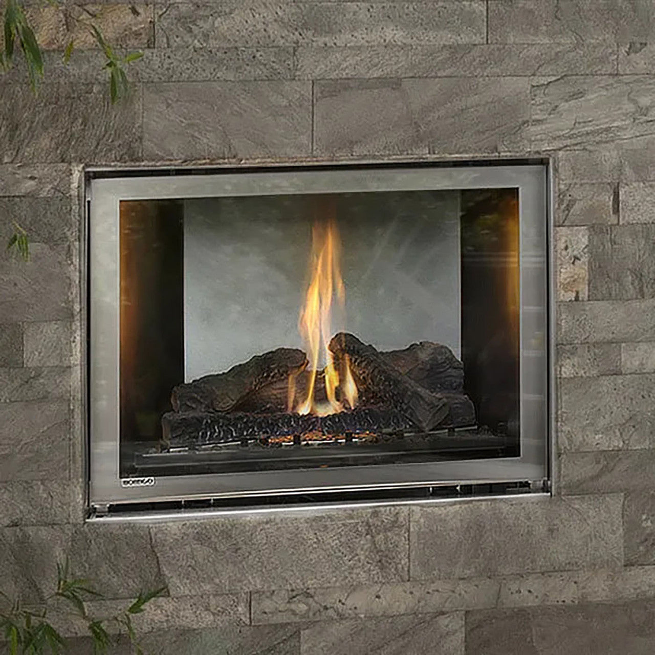 Montigo Divine 34" Traditional Single Sided Ventless Outdoor Gas Fireplace