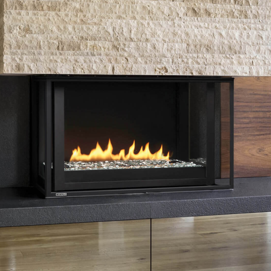 Montigo Divine Bay 38" Contemporary Direct Vent Gas Fireplace