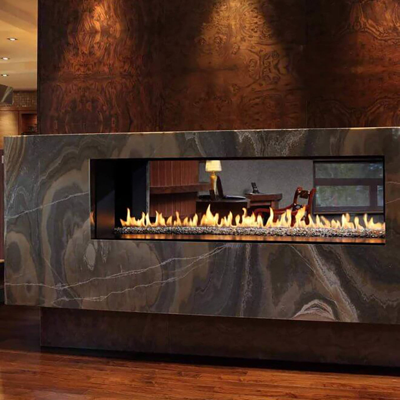 Montigo Exemplar R620ST See-Through Power Vented Gas Fireplace