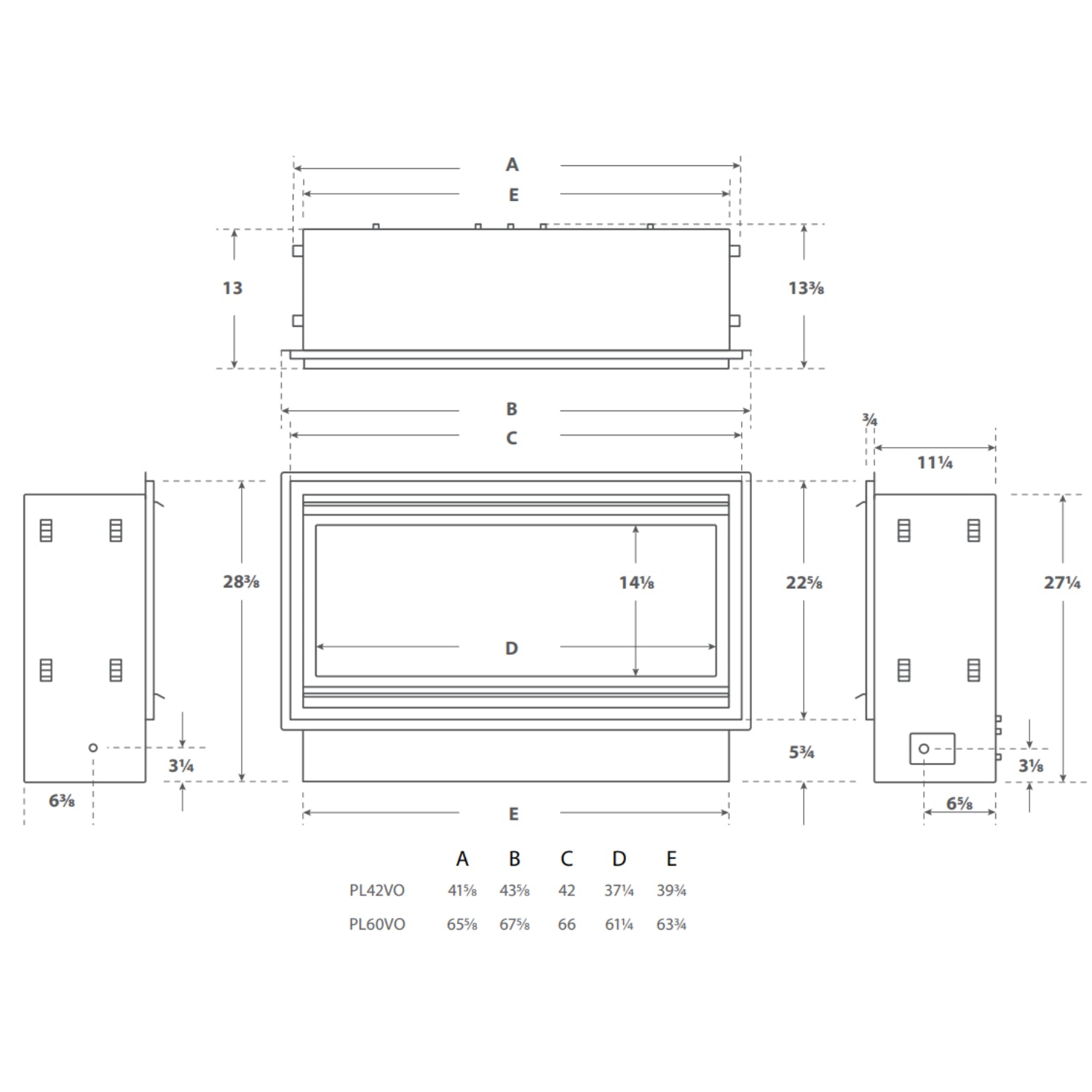 Montigo Mahana 42" Contemporary Ventless Outdoor Gas Fireplace