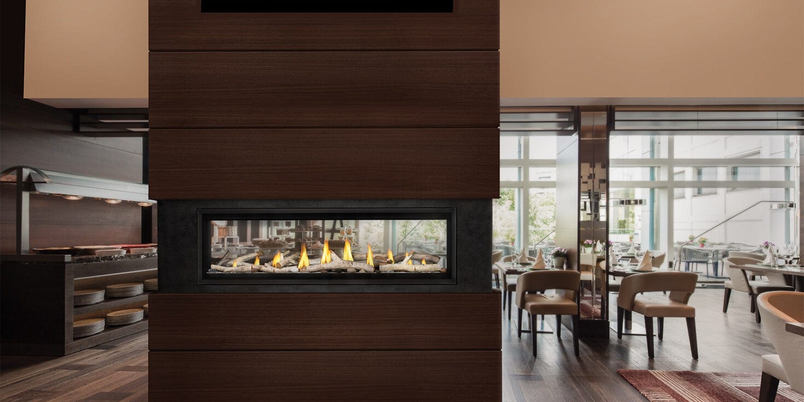 Napoleon Luxuria 62 Direct Vent See-Through Gas Fireplace