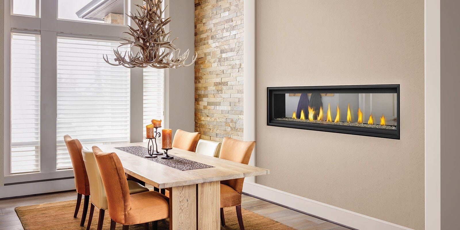 Napoleon Vector 38 Direct Vent See-Through Gas Fireplace