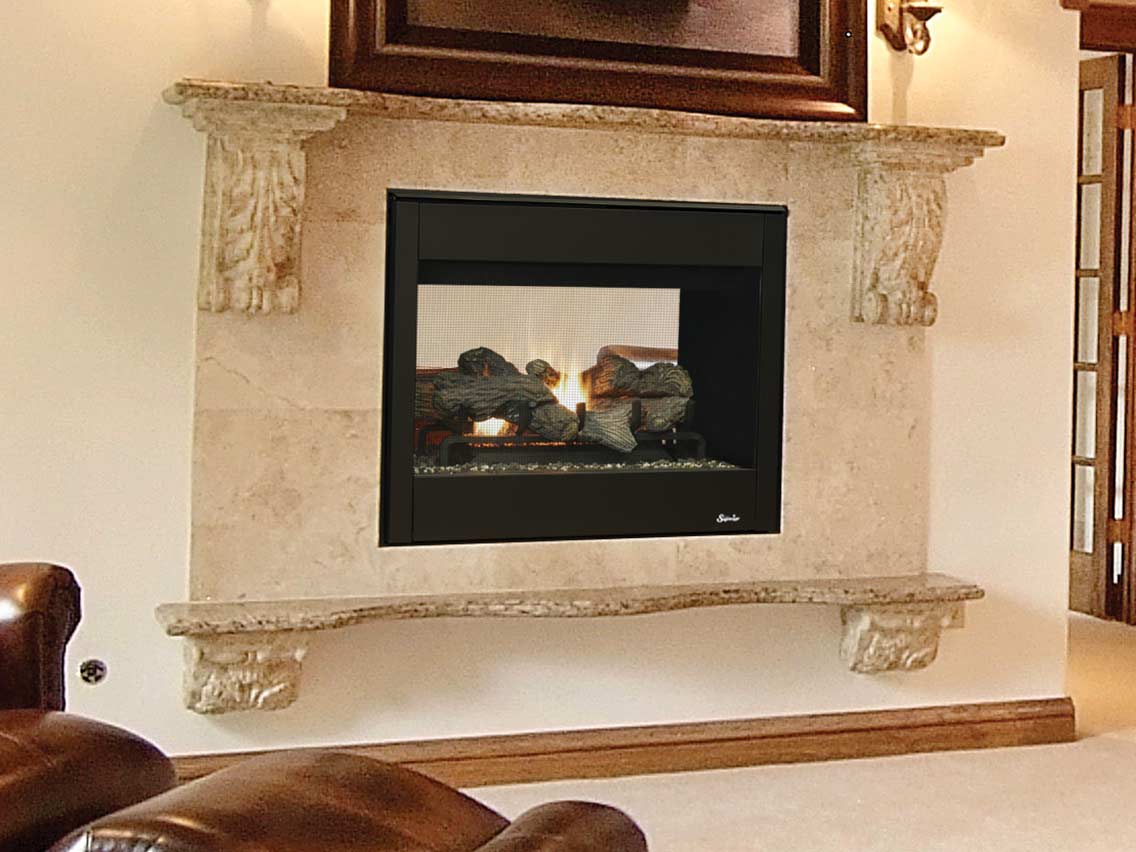 Superior DRT35ST Direct Vent See Through Gas Fireplace