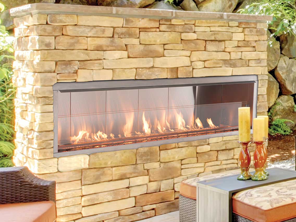 Superior VRE4636 Linear Outdoor Gas Fireplace